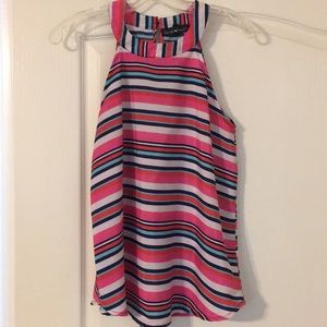 Striped dressy tank